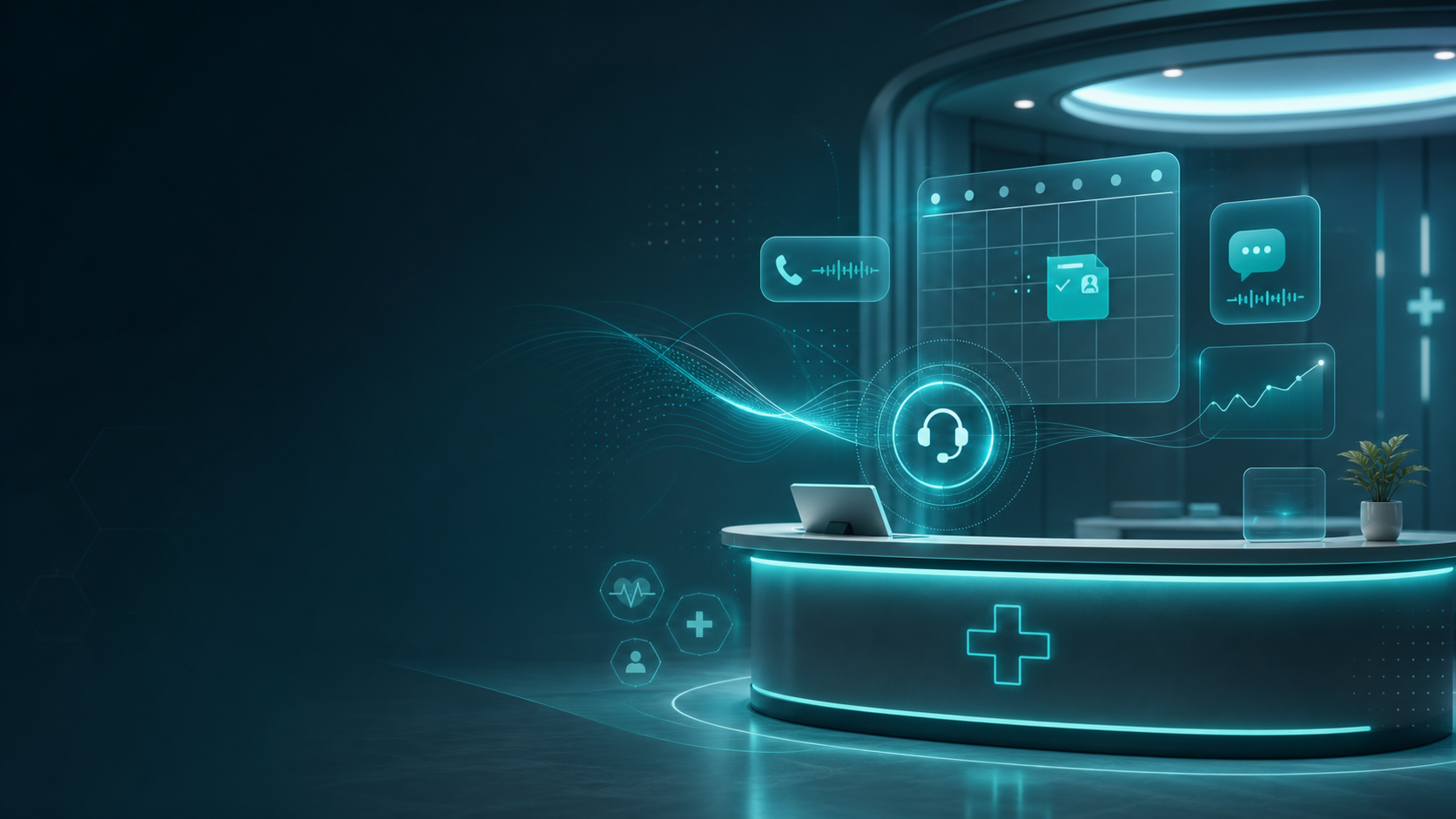 AIClinicDesk healthcare AI dashboard